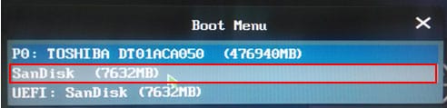 directly boot from external usb drive