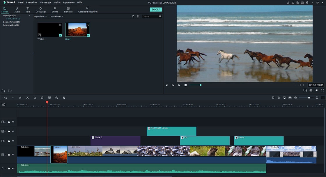 Videos und Fotos kombinieren