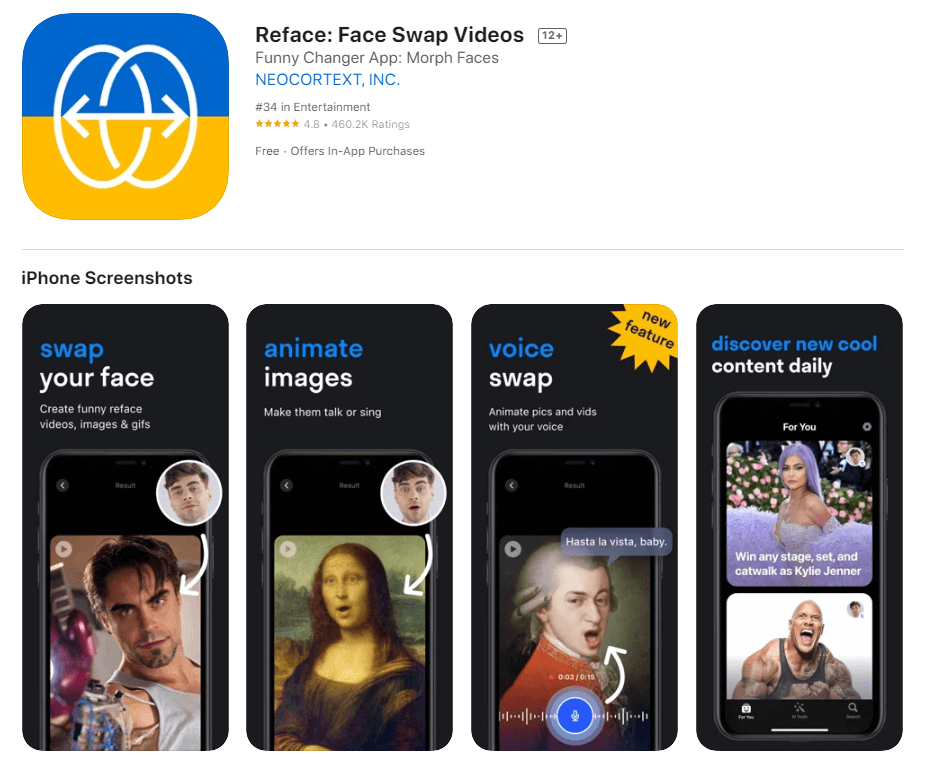 reface app