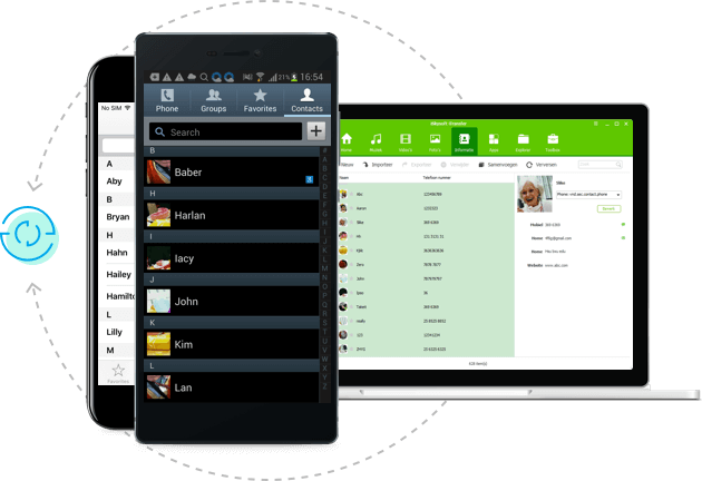 backup and transfer messages contacts