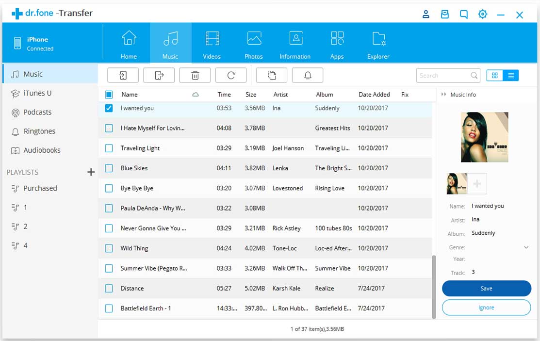 transfer music from computer to iphone