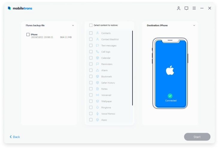 restaurer l'iphone depuis icloud backup