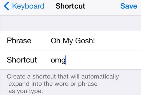 Shortcuts