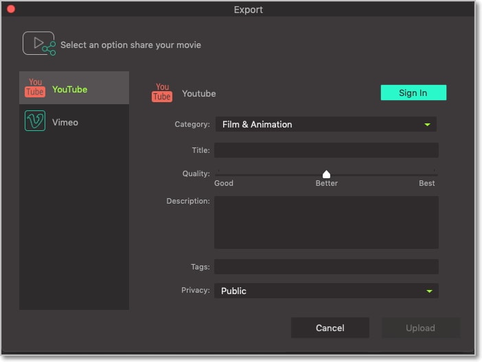 upload video to youtube with iskysoft youtube to dvd converter