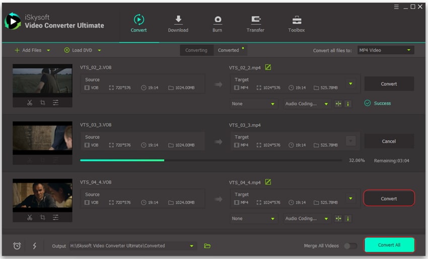 convert vob to mp4