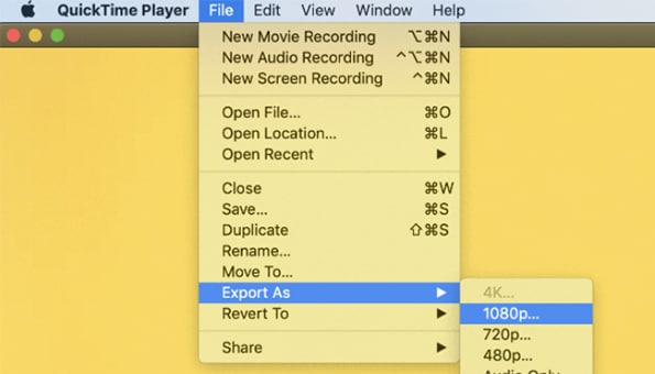 quick time compress