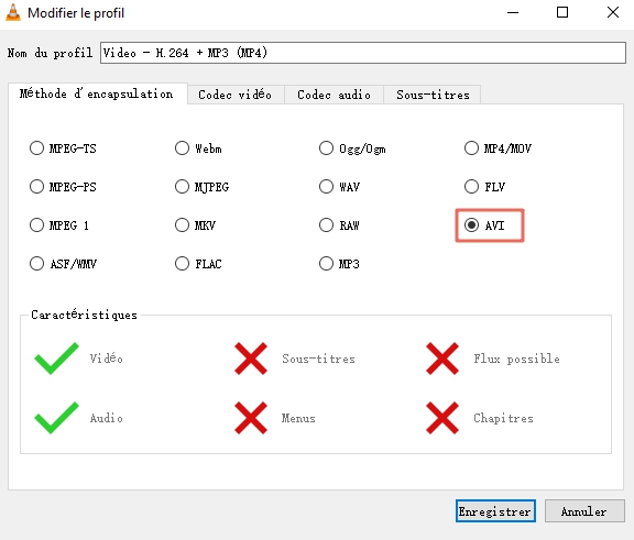 conversion de vidéos vlc