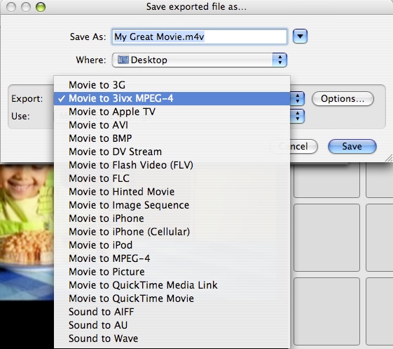 export imovie to mp4