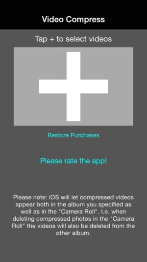 step 1 for how to compress Video for WhatsApp iPhone